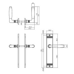 Intersteel Deurkruk Ton Basic op blind schild - mat nikkel/zwart
