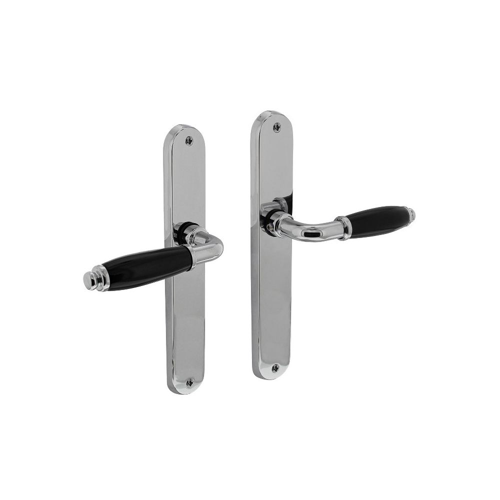 Deurkruk Courgette met ovaal schild 238x39x9mm blind chroom