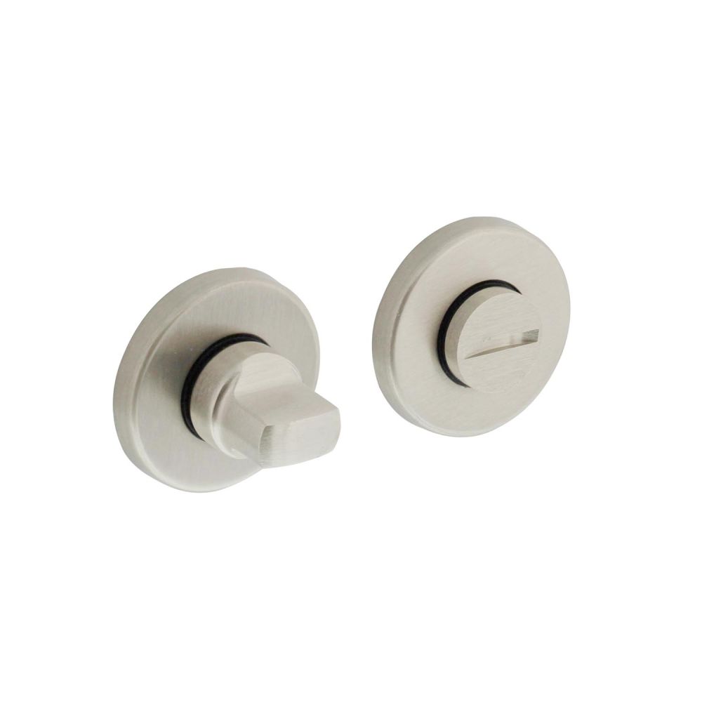 Rozet ø49x7mm toilet-/badkamersluiting nikkel mat