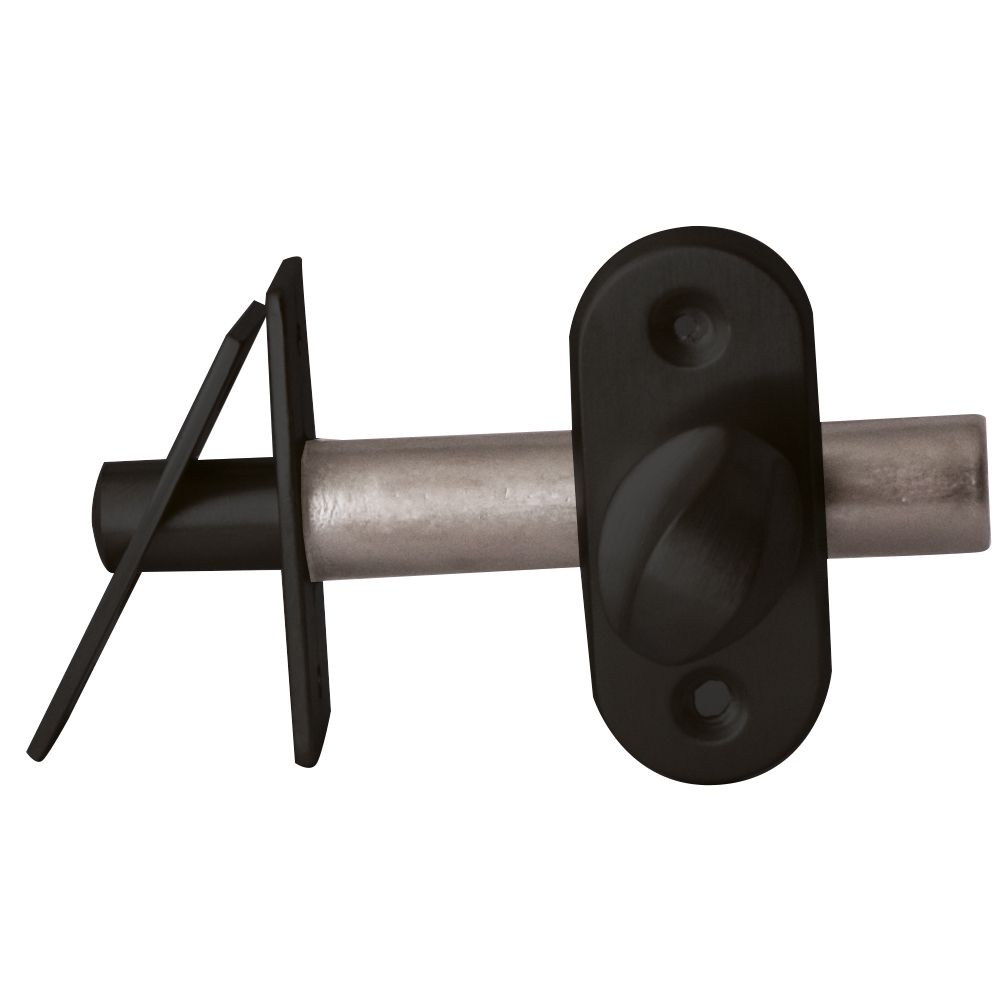 Insteekgrendel/voordeurgrendel 50mm - puurzwart