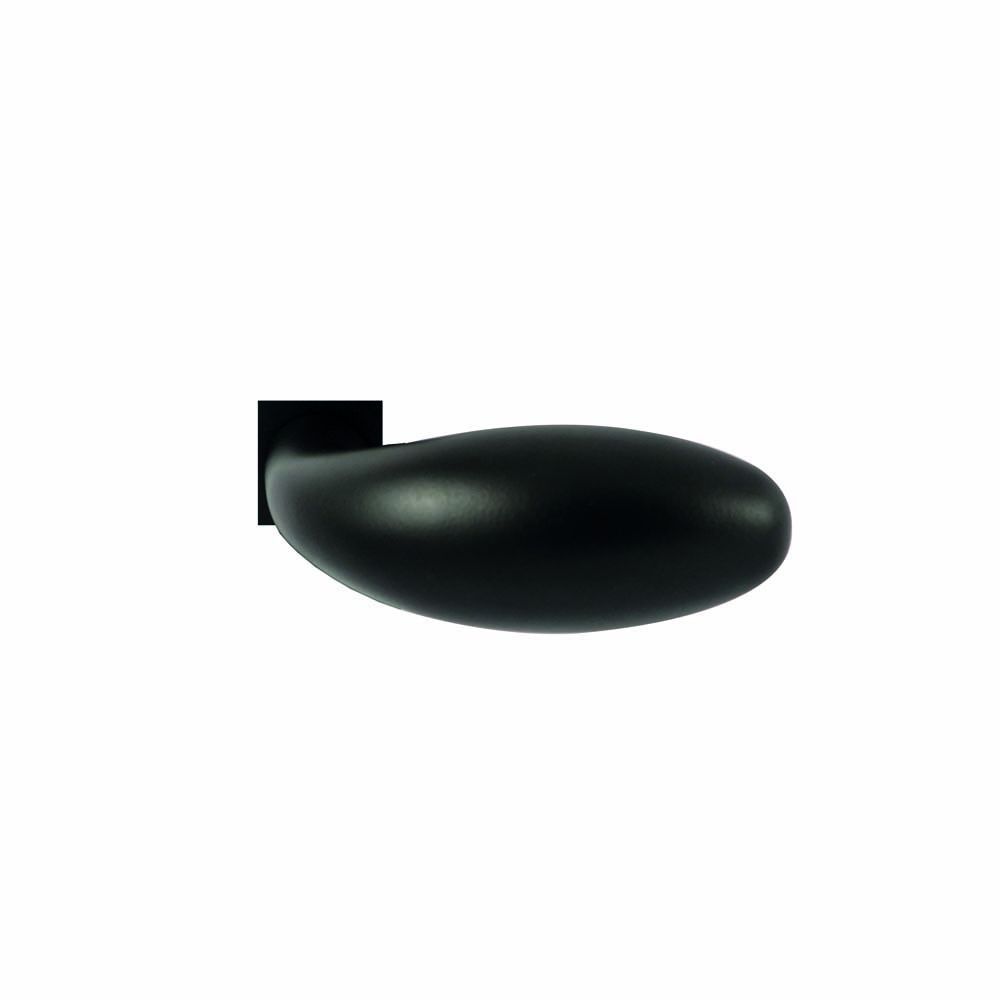 Deurkruk Golf zwart op vierkant rozet minimal