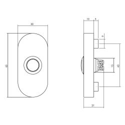 Voordeurset veiligheidsbeslag 6-delig SKG3*** zwart - rond