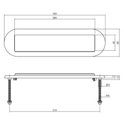 Voordeurset veiligheidsbeslag 6-delig SKG3*** zwart - rond
