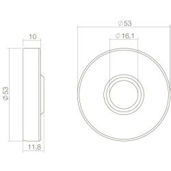Voordeurset veiligheidsbeslag 6-delig SKG3*** zwart - rond