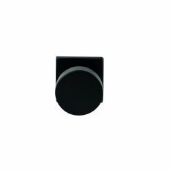 Knopkruk Piano Zwart op vierkant rozet 4mm dun