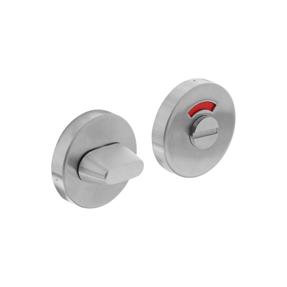 Rozet met toilet-/badkamersluiting verdekt 53x10mm RVS