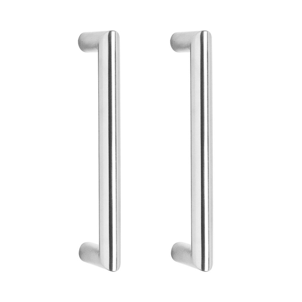 Deurgrepen per paar recht-90° 320x65x20 HoH 300mm RVS