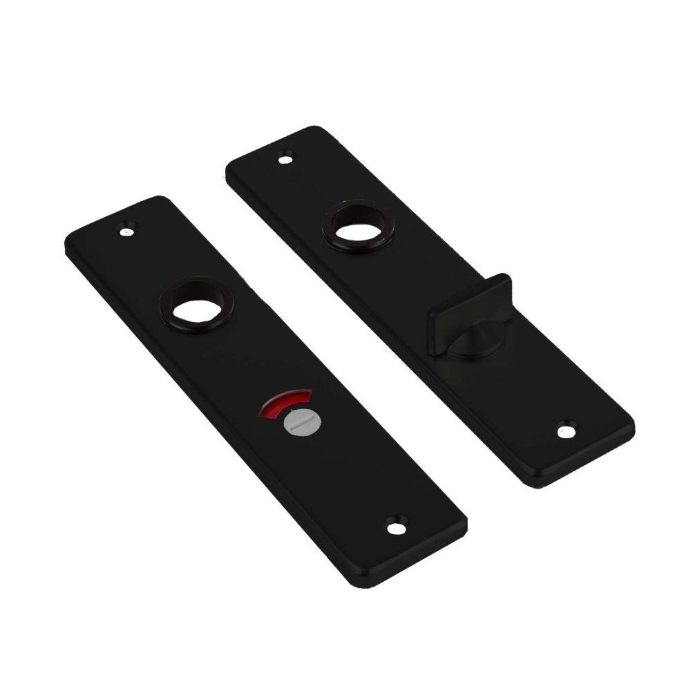 Kortschild met toilet-/badkamersluiting 180x41 WC63/8 - alu/zwart