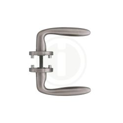 Deurkruk Jupiter op rozet met 7mm nokken staal RVS