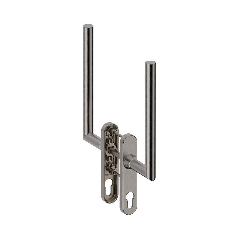 Hefschuifdeurgreep dubbel PC69 Toledo RVS