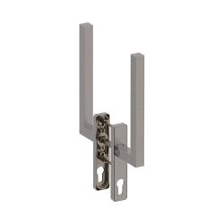 Hefschuifdeurgreep dubbel PC69 Geneve RVS