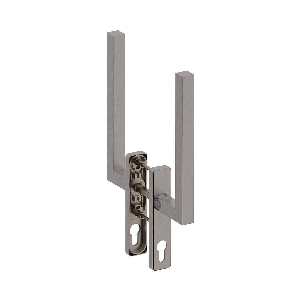 Hefschuifdeurgreep dubbel PC69 Geneve RVS