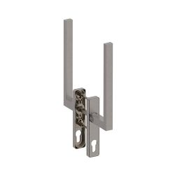 Hefschuifdeurgreep dubbel PC69 Phoenix RVS