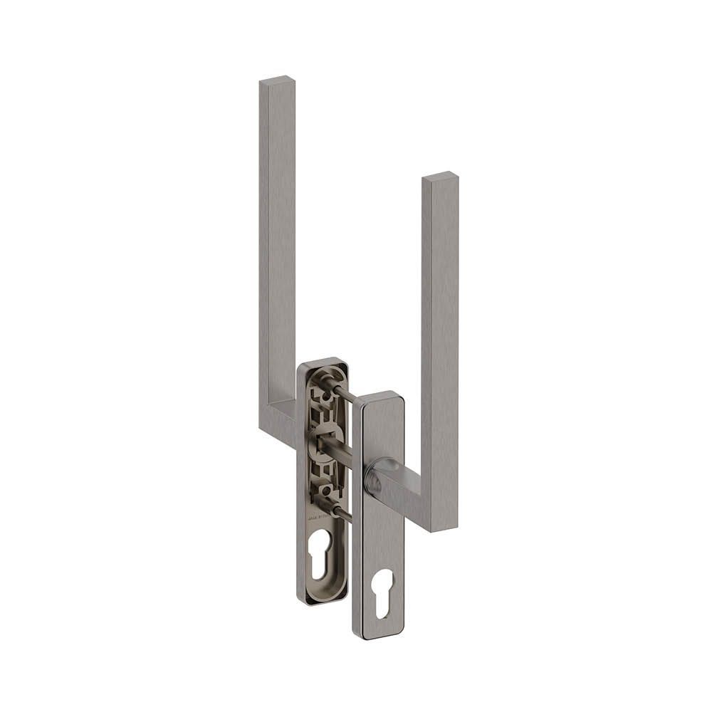 Hefschuifdeurgreep dubbel PC69 Phoenix RVS