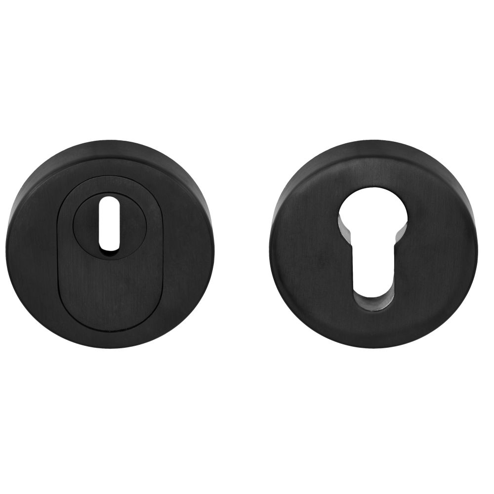 Formani Basics LBVEIL-KT veiligheidscilinderrozet massief 52mm kerntrekbeveiliging SKG*** - PDV mat zwart