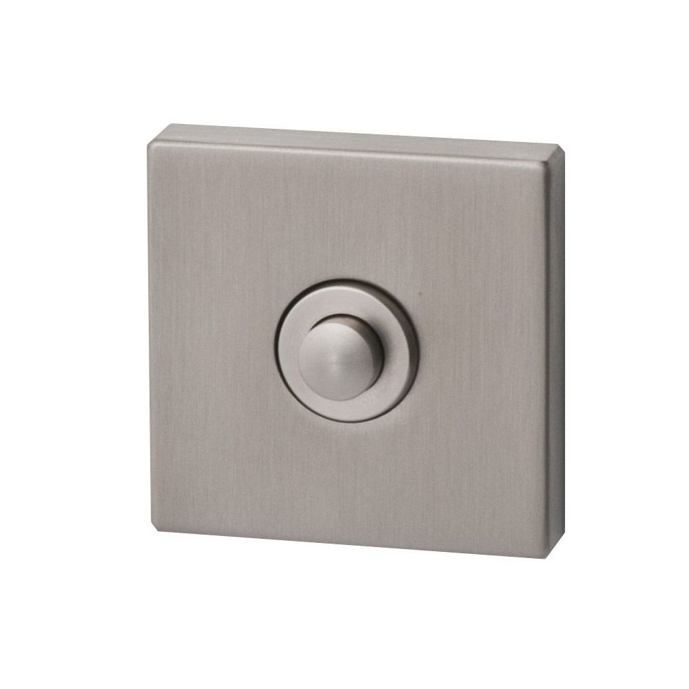 Beldrukker PBA vierkant RVS