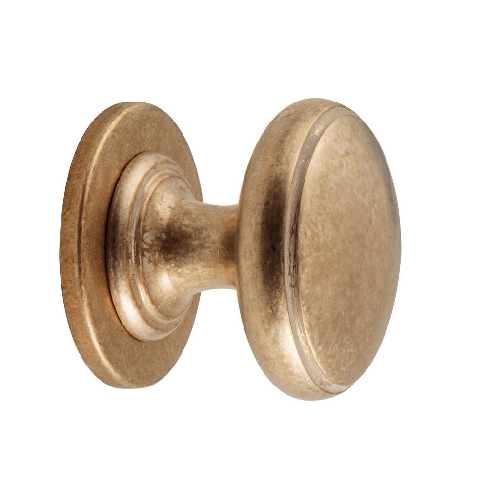 Voordeurknop Pragma messing getrommeld