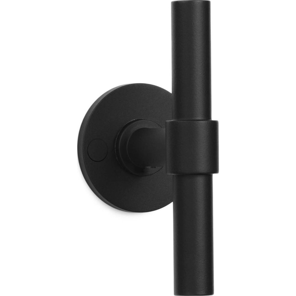 Deurkruk Piet Boon ONE PBT15XL/50 geveerd op rozet - Mat zwart