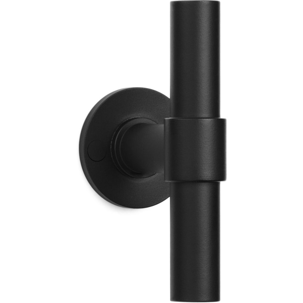 Deurkruk Piet Boon ONE PBT20XL/50 geveerd op rozet - Mat zwart