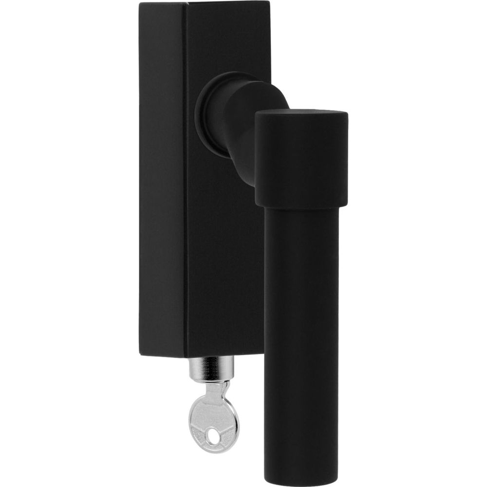 Draaikiepgarnituur Piet Boon ONE PBL20F-DKLOCK verkropt afsluitbaar - Mat zwart