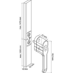 Espagnoletsluiting SKG** - wit