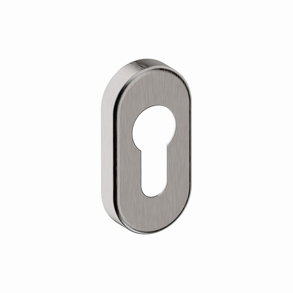 Cilinderrozet RVS ovaal