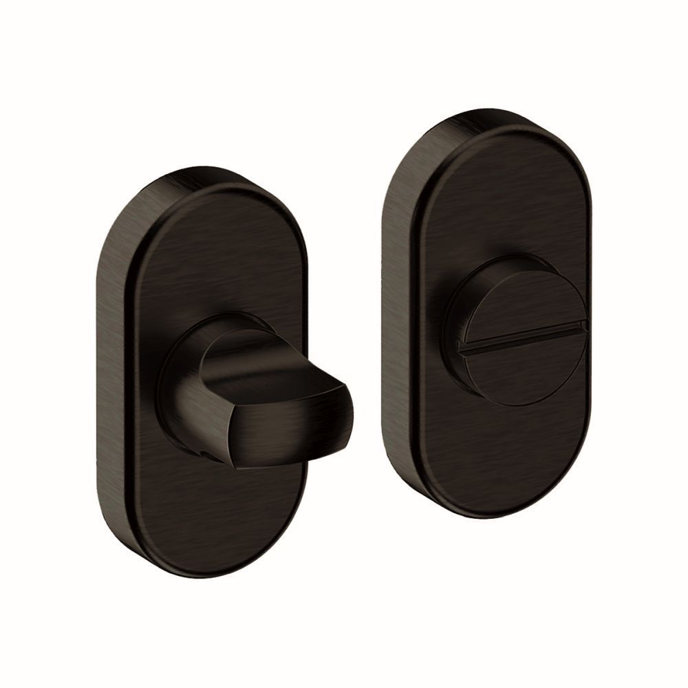 WC-garnituur Zwart ovaal