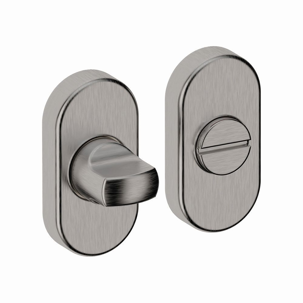 WC-garnituur RVS ovaal