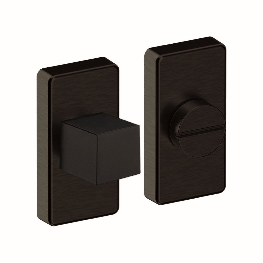 WC-garnituur Zwart rechthoek