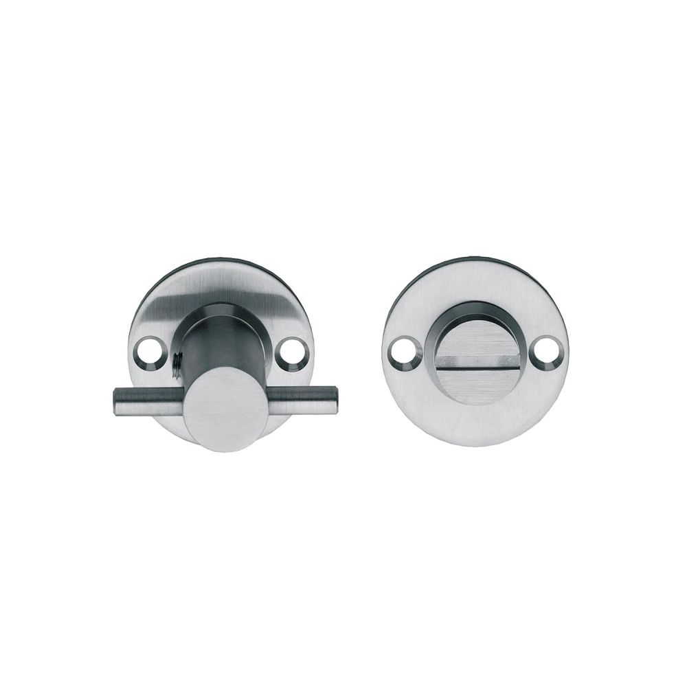 Rozet met toilet-/badkamersluiting 42x2mm RVS