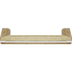 Meubelgreep Piet Boon TWO PB22/160 - mat RVS/eikenhout