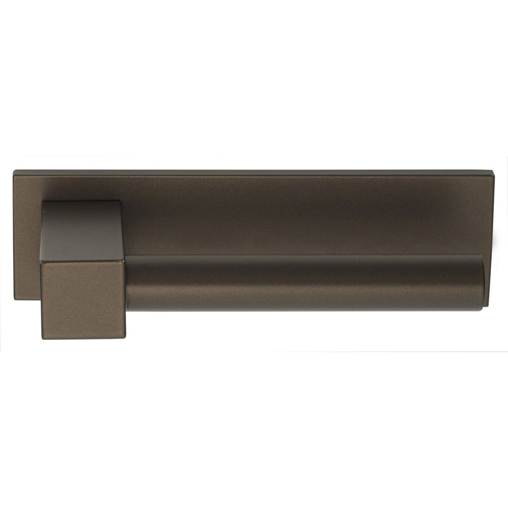 Deurkruk Eric Kuster BOBBY EK100-G geveerd op horizontaal schild - brons