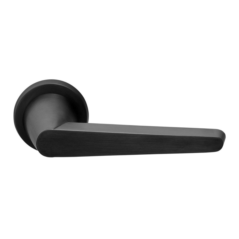 Deurkruk Osiris Hertman CONE OH101-G geveerd op rozet - PVD mat zwart