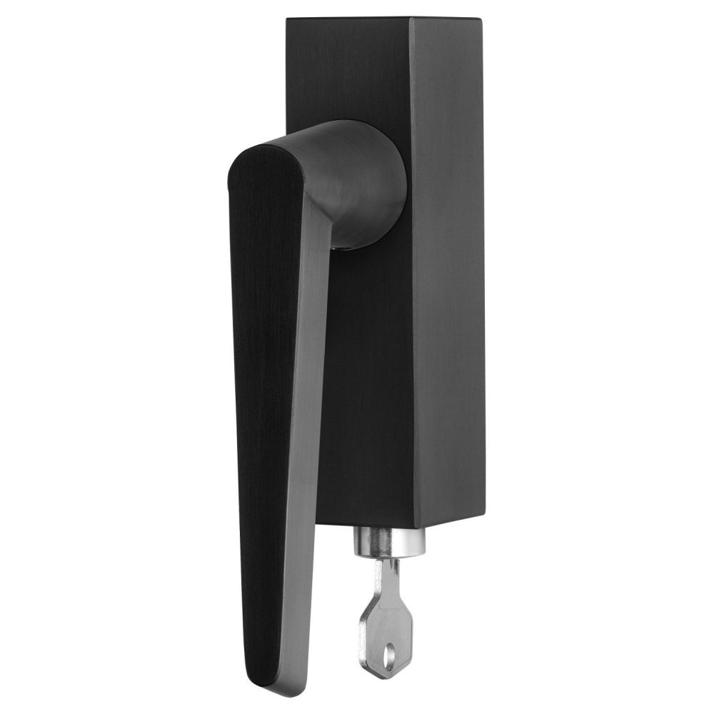 Draaikiepgarnituur Osiris Hertman CONE OH102-DKLOCK afsluitbaar - mat RVS