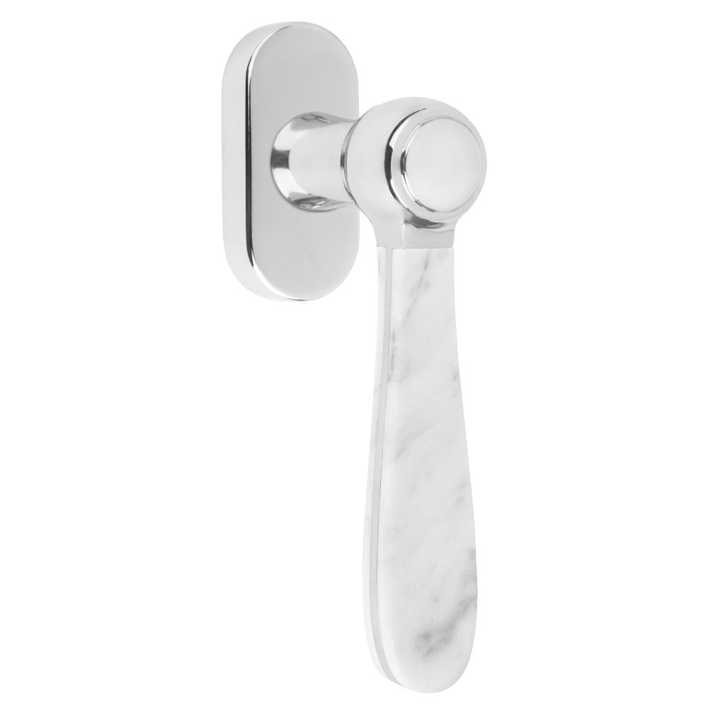 Draaikiepgarnituur Lazaro Rosa-Violan BOSCO LZ100-DK-O niet afsluitbaar - gepolijst RVS/carrara marmer