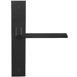 Deurkruk Mathieu Bruls EDGY EGP236SFC ongeveerd op schild blind - mat zwart