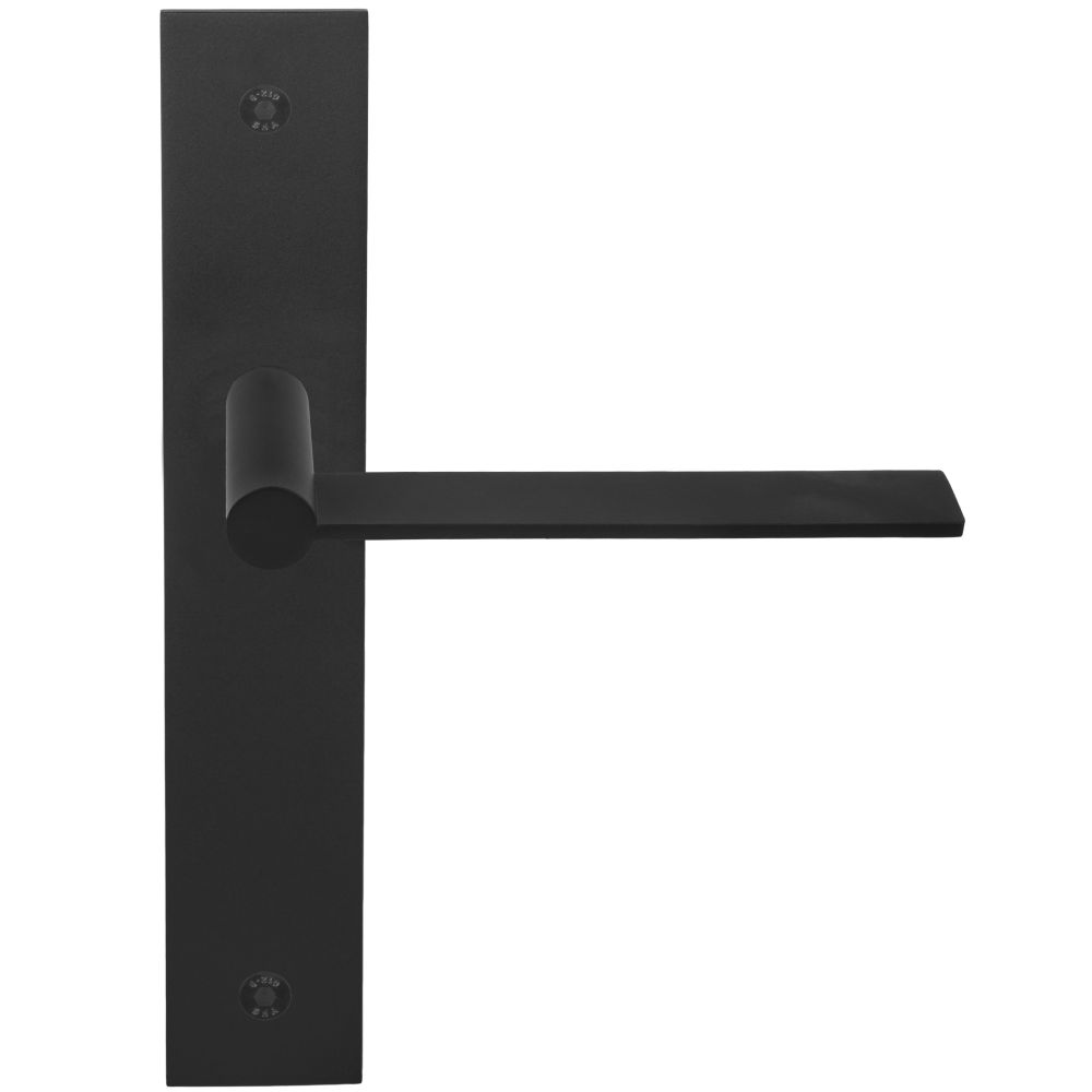 Deurkruk Mathieu Bruls EDGY EGP236SFC ongeveerd op schild blind - mat zwart