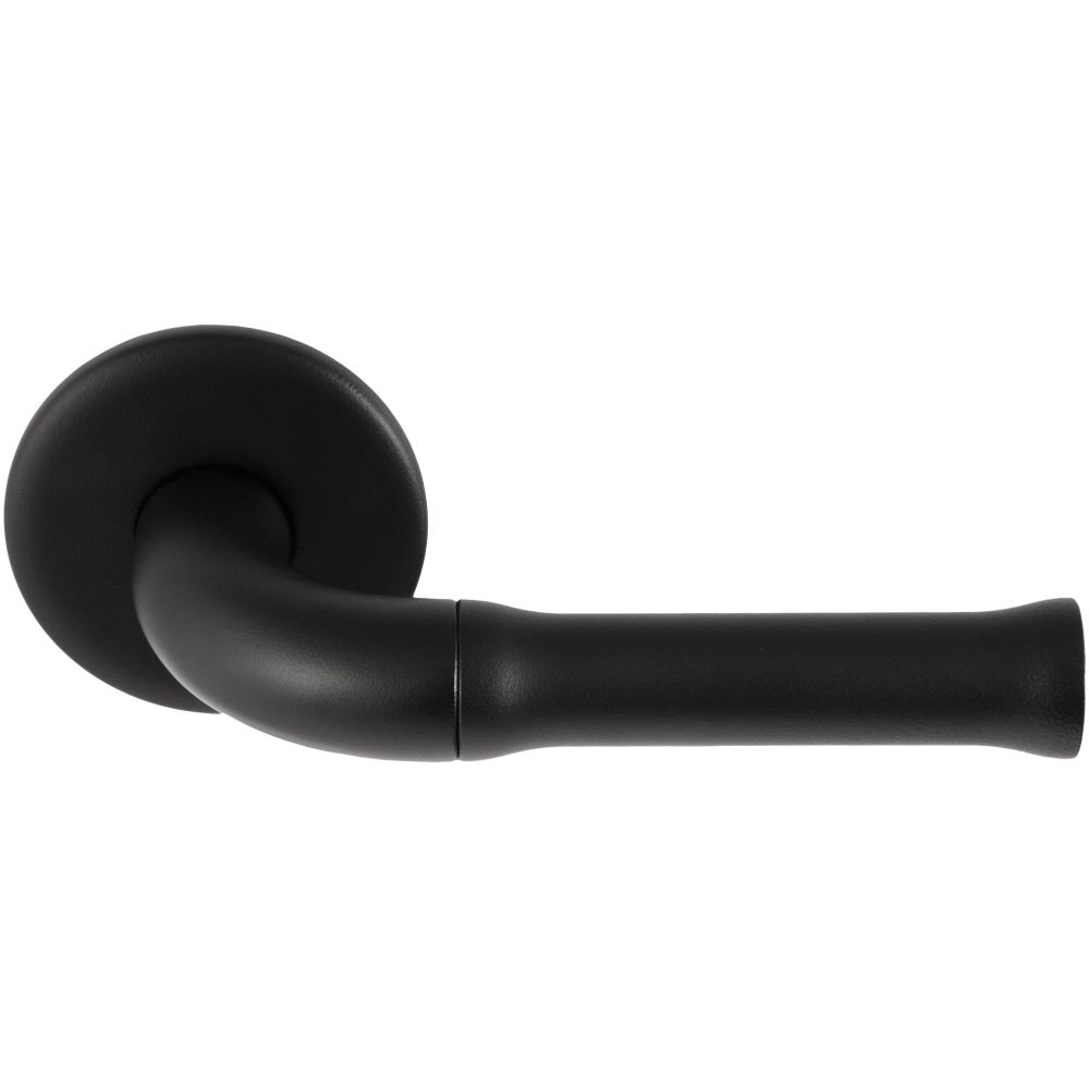 Deurkruk Edward van Vliet NOUR EV100ZL/64 zonder logo dubbel geveerd op rozet - mat zwart