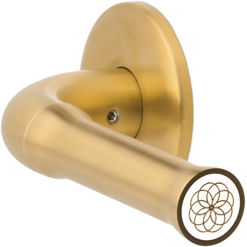 Deurkruk Edward van Vliet NOUR EV100/64 dubbel geveerd op rozet - PVD mat goud