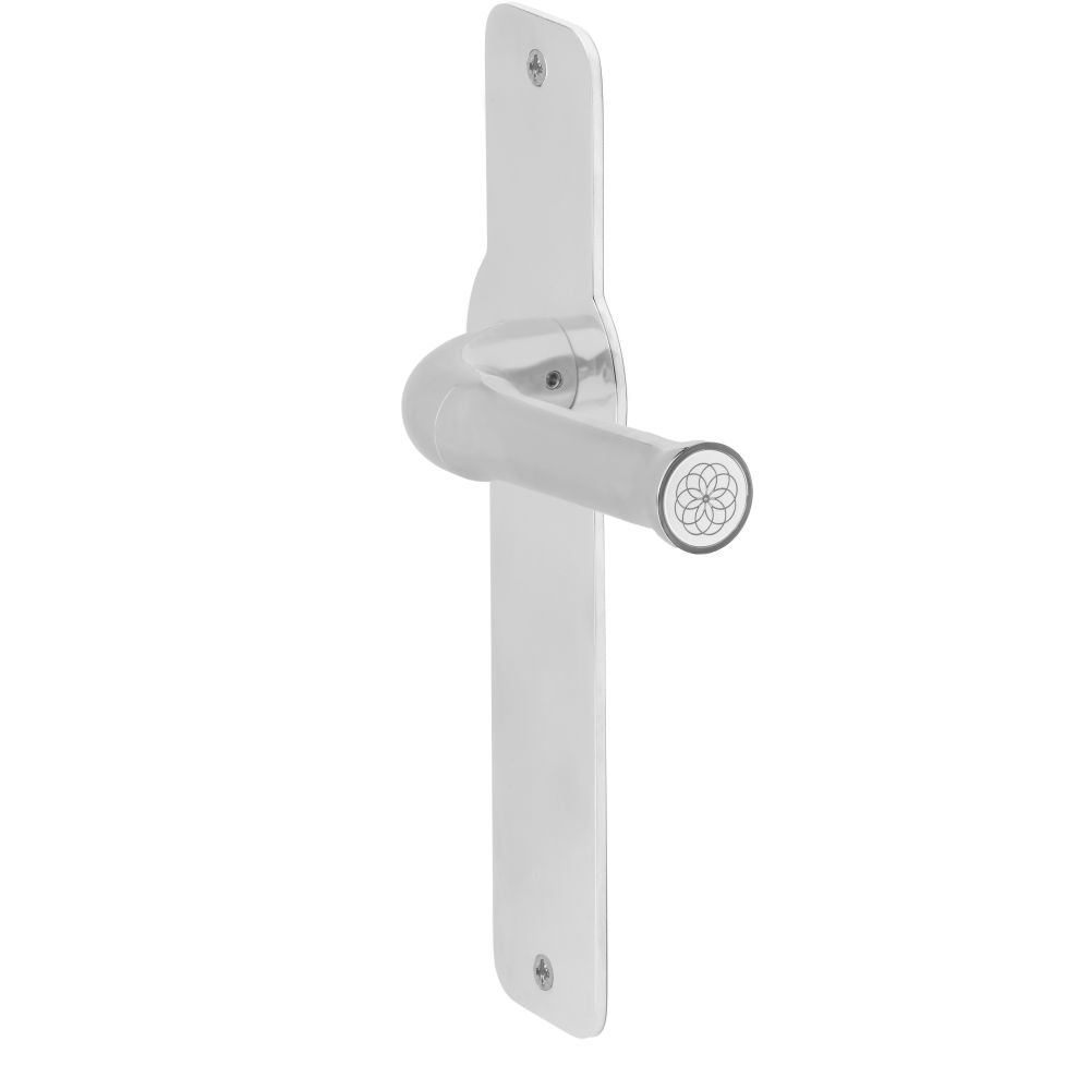 Deurkruk Edward van Vliet NOUR EV100P210SFC ongeveerd op schild blind - gepolijst RVS