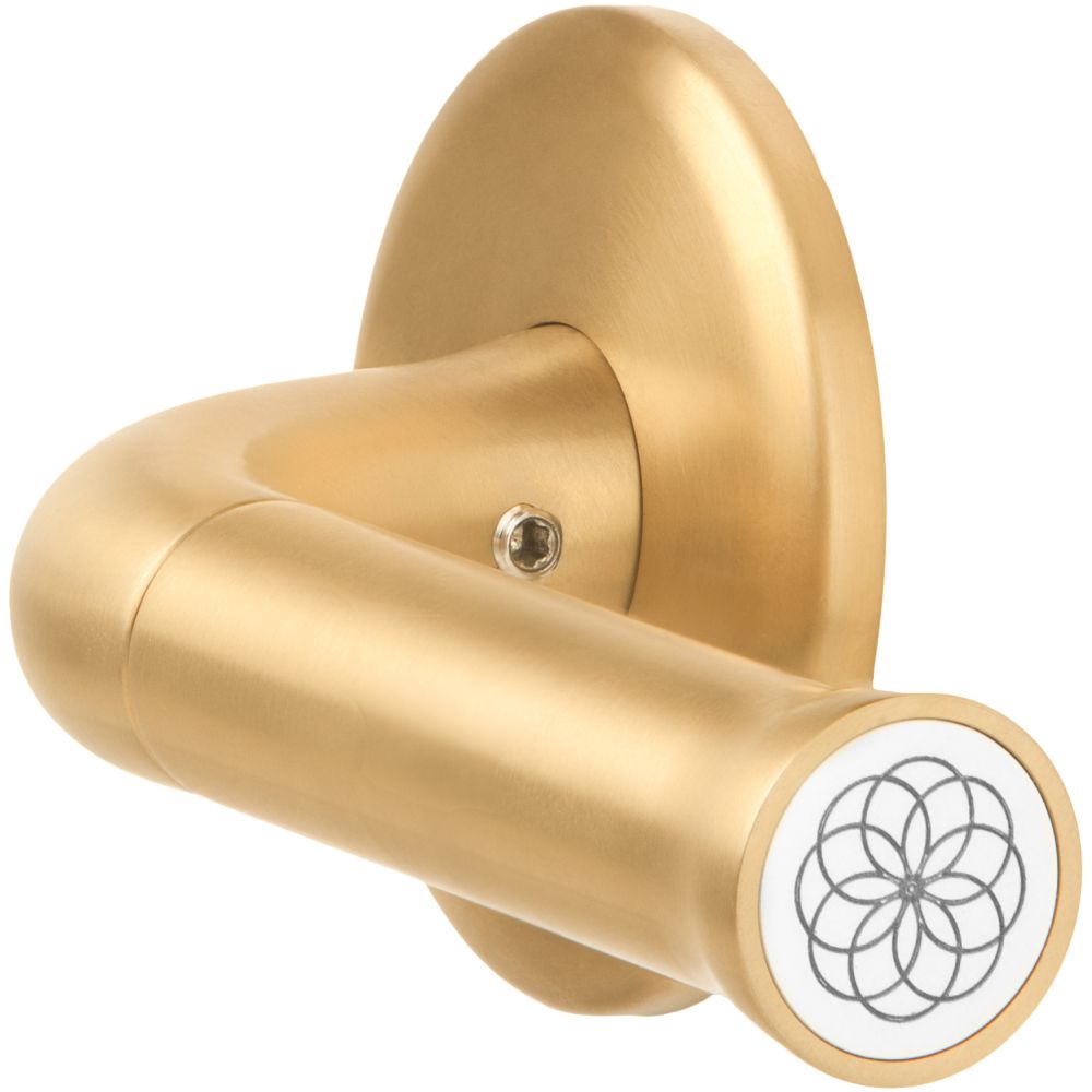 Deurkruk Edward van Vliet NOUR EV101/64 dubbel geveerd op rozet - PVD mat goud