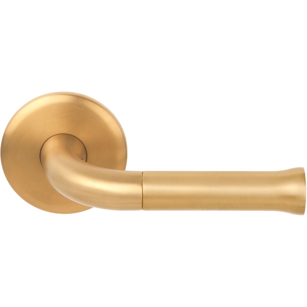 Deurkruk Edward van Vliet NOUR EV101ZL/64 zonder logo dubbel geveerd op rozet - PVD mat goud