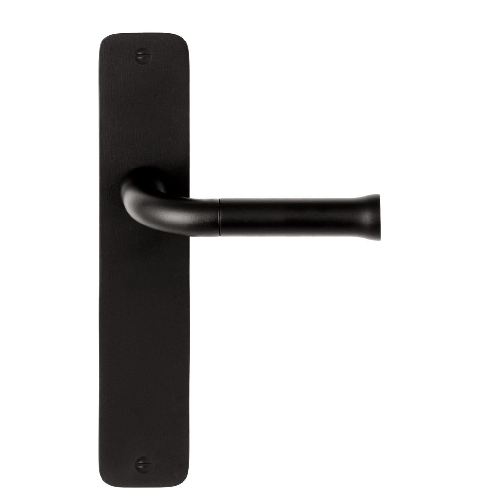 Deurkruk Edward van Vliet NOUR EV101ZLP211SFC zonder logo op schild blind - mat zwart