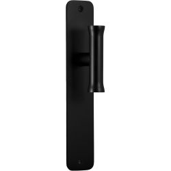 Deurkruk Edward van Vliet NOUR EV102ZLP211SFC zonder logo ongeveerd op schild blind - mat zwart