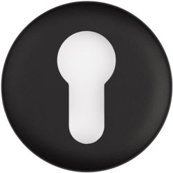 Cilinderplaatje Edward van Vliet NOUR EVBY52 - mat zwart