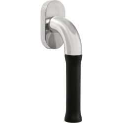 Draaikiepgarnituur Edward van Vliet NOUR EV100-DK-O niet afsluitbaar - gepolijst RVS/mat zwart