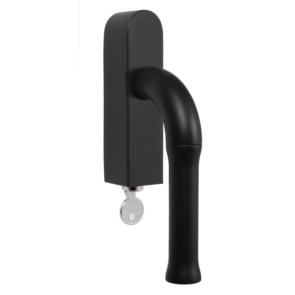 Draaikiepgarnituur Edward van Vliet NOUR EV100-DLOCK-O zonder logo afsluitbaar - mat zwart