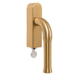 Draaikiepgarnituur Edward van Vliet NOUR EV100-DLOCK-O zonder logo afsluitbaar - PVD mat goud