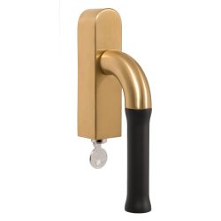 Draaikiepgarnituur Edward van Vliet NOUR EV100-DLOCK-O afsluitbaar - PVD mat goud/mat zwart