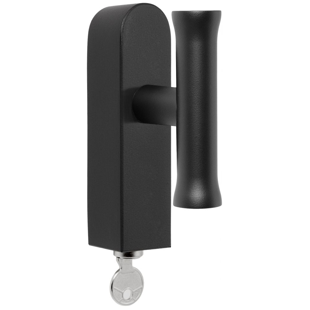 Draaikiepgarnituur Edward van Vliet NOUR EV102-DLOCK-O afsluitbaar - mat zwart